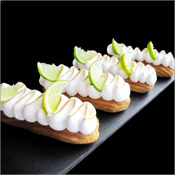 Lime and Meringue Eclairs