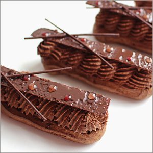 Chocolate Pastry Cream Eclairs