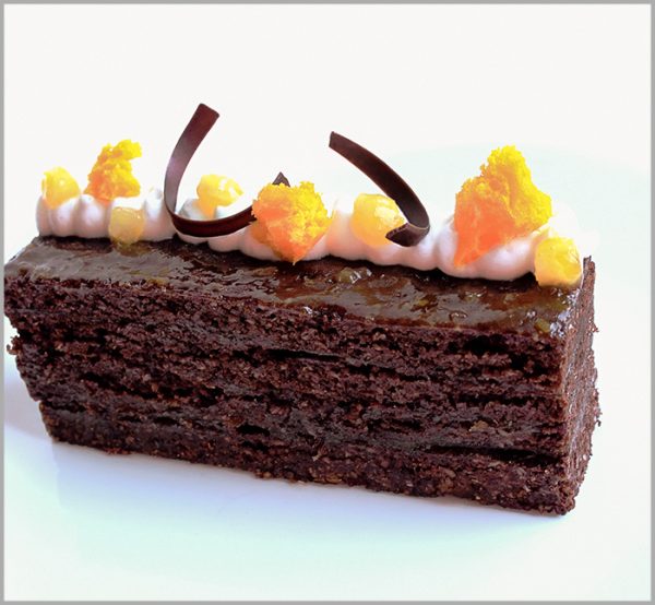 Sacher Torte Desserts ~ Apricot Dark Chocolate Brownie Sheet Cake