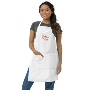Pastry is my Superpower White Embroidered Apron
