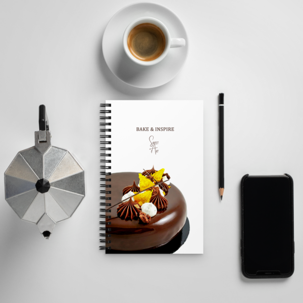 Frullato Entremet White Dotted Spiral Notebook with Recipe
