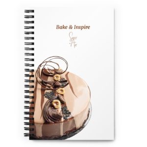 Wayland Entremet White Dotted Spiral Notebook with Recipe