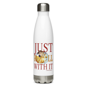 Just Roll with It Stainless Steel Water Bottle with Mango Orange Tart