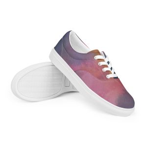 Pastry Chef Ladies Lace-up Pink Canvas Shoes